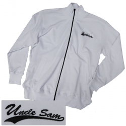 Sweatshirt-Jacke weiss