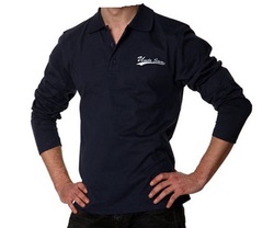 Langarm Poloshirt dunkelblau